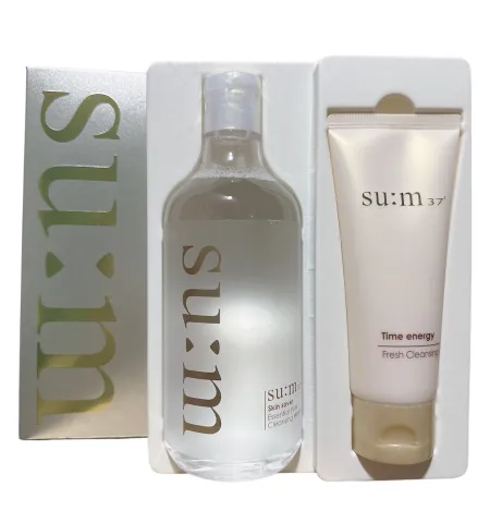 Bộ Tẩy Trang Su:m 37 Skin Saver 400ml + Sữa Rửa Mặt 100ml - Giúp Làm Sạch Da Tối Ưu, Phù Hợp Với Da Nhạy Cảm