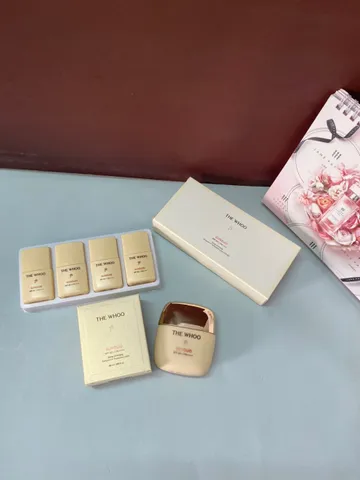 Set Kem Chống Nắng Whoo Gong Jin Hyang Sunquid UV Protective Lotion (SPF 50+/PA++++) - 50ml + 4 x 13ml, Chống Oxy Hóa, Dưỡng Ẩm Da