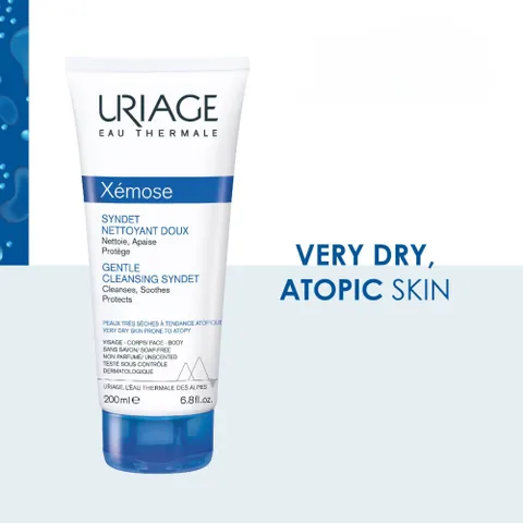 Gel Rửa Mặt Và Tắm Uriage Xemose Syndet 200mL - Cho Da Khô, Chàm, Dị Ứng - Sản Phẩm Chăm Sóc Da Nhạy Cảm, Từ Pháp
