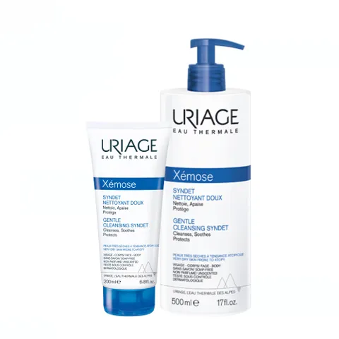 Gel Rửa Mặt Và Tắm Uriage Xemose Syndet 200mL - Cho Da Khô, Chàm, Dị Ứng - Sản Phẩm Chăm Sóc Da Nhạy Cảm, Từ Pháp