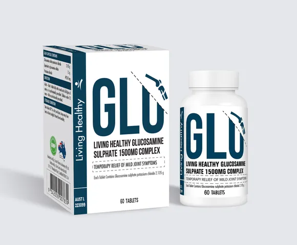 Viên uống bổ sung sụn khớp Living Healthy Glucosamine 1500mg - Hỗ trợ sức khỏe khớp, 60 viên, Xuất xứ Úc, Dành cho người lớn tuổi và vận động viên