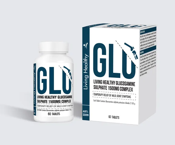 Viên uống bổ sung sụn khớp Living Healthy Glucosamine 1500mg - Hỗ trợ sức khỏe khớp, 60 viên, Xuất xứ Úc, Dành cho người lớn tuổi và vận động viên