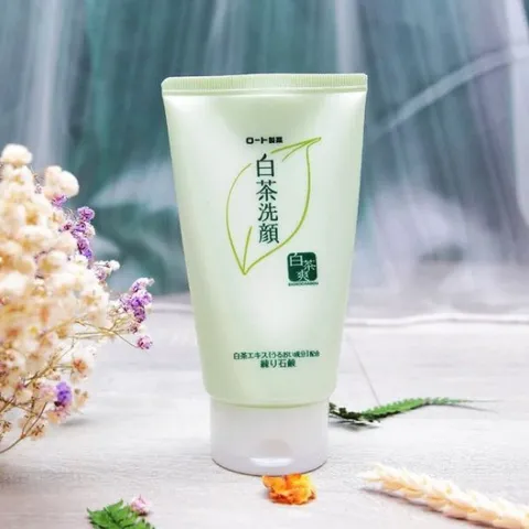 Sữa Rửa Mặt Trà Xanh Rohto Shirochasou Nhật Bản 120g - Gel Chăm Sóc Da Dầu Mụn, Làm Sáng Da, Ngừa Mụn