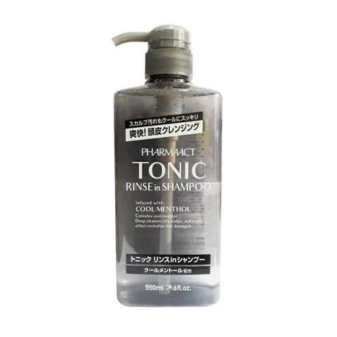 Dầu Gội Nam Pharmaact Tonic Cool Menthol 550ml Nhật Bản - Ngăn Ngừa Gầu, Giúp Sạch Da Đầu, Tạo Cảm Giác Mát Lạnh Sảng Khoái