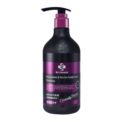 Dầu Gội Dr's Formula Dưỡng Tóc Đen và Trẻ Hóa Da Đầu - Ngăn Lão Hóa, Cải Thiện Màu Tóc, Giúp Tóc Căng Tràn, Bồng Bềnh 300g/580g