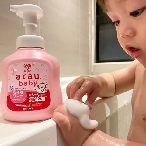 Sữa Tắm Trẻ Em Arau Baby 450ml - Chiết Xuất Thảo Mộc Tự Nhiên Nhập Khẩu Nhật Bản, Chăm Sóc Da Mỏng Manh, Hương Thơm Dễ Chịu