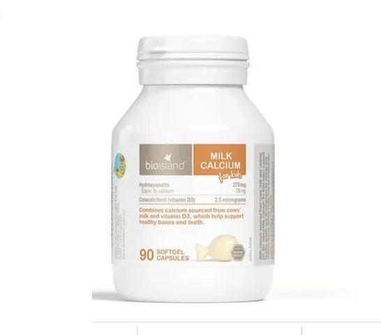 Bổ sung Canxi Bio Island Úc - 90 viên cho trẻ từ 7 tháng - Hỗ trợ phát triển xương khỏe mạnh và tăng cường miễn dịch