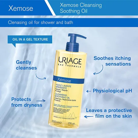 Dầu Tắm Uriage Xemose Cleansing Oil 200mL - Sản Phẩm Chăm Sóc Da Khô, Dưỡng Ẩm, Giảm Ngứa, Nhập Khẩu Từ Pháp