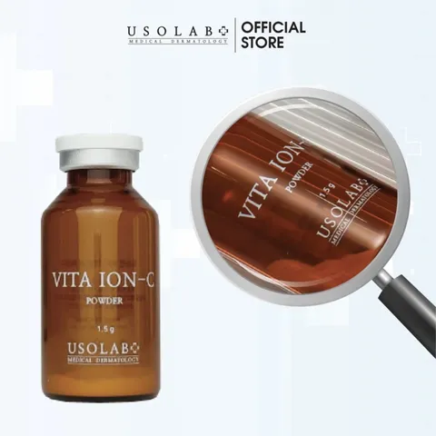 Tinh Chất Dưỡng Sáng Da UsoLab Vita ION-C 15g - Serum Vitamin C Nguyên Chất Giúp Làm Sáng Da, Mờ Thâm Nám, Ngăn Ngừa Lão Hóa