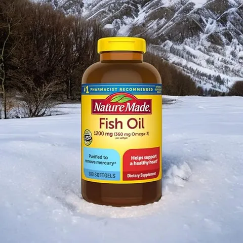 Viên Uống Dầu Cá Omega 3 Nature Made Fish Oil 1200mg 300 Viên - Hỗ Trợ Sức Khỏe Tim Mạch, Tăng Cường Sức Khỏe Tổng Thể