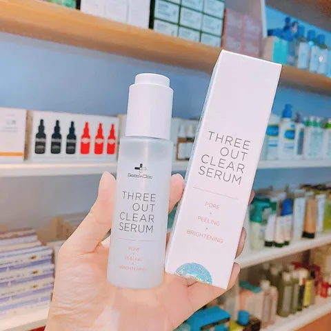 Serum Dưỡng Trắng Sáng Mờ Thâm GoodnDoc Three Out Clear - Chăm Sóc Da Chống Lão Hóa 50ml Hàn Quốc