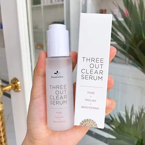 Serum Dưỡng Trắng Sáng Mờ Thâm GoodnDoc Three Out Clear - Chăm Sóc Da Chống Lão Hóa 50ml Hàn Quốc