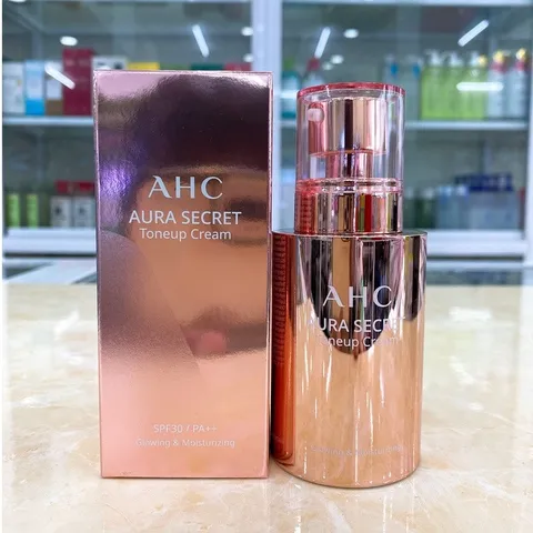 Kem Dưỡng Ẩm AHC Aura Secret Tone Up Cream SPF 30 PA ++ - Kem Trắng Da, Chống Nắng, Cung Cấp Độ Ẩm Cho Da Mịn Màng, Hàn Quốc