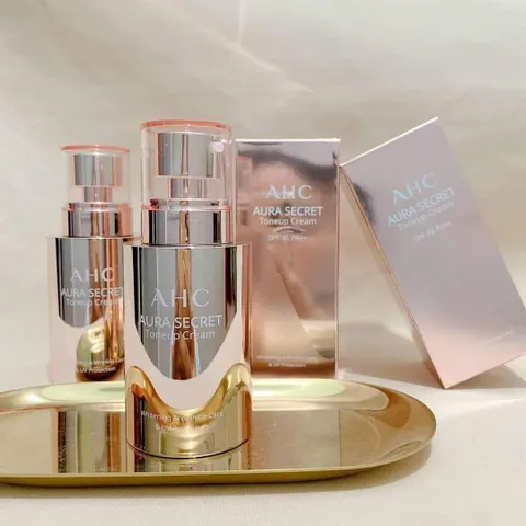 Kem Dưỡng Ẩm AHC Aura Secret Tone Up Cream SPF 30 PA ++ - Kem Trắng Da, Chống Nắng, Cung Cấp Độ Ẩm Cho Da Mịn Màng, Hàn Quốc