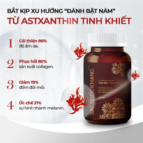 Viên Uống Giảm Nám Da Cao Cấp Sắc Ngọc Khang ++ - Hỗ Trợ Làm Đẹp Da, Tái Tạo Làn Da Trẻ Trung, Mịn Màng, Tươi Tắn