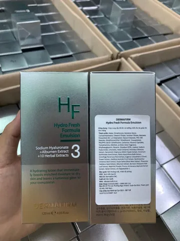 Sữa Dưỡng Ẩm Cấp Nước Dermafirm Hydro Fresh Fomula Emulsion 120ml - Dưỡng Ẩm Tự Nhiên Cho Mọi Loại Da, Chống Oxy Hóa