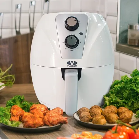 Nồi Chiên Không Dầu Viaicom V30 - Dung Tích 3,2L, Tiết Kiệm Dầu Mỡ, Công Nghệ Đốt Nóng Chân Không - Thiết Bị Nấu Ăn Tiện Lợi Cho Gia Đình