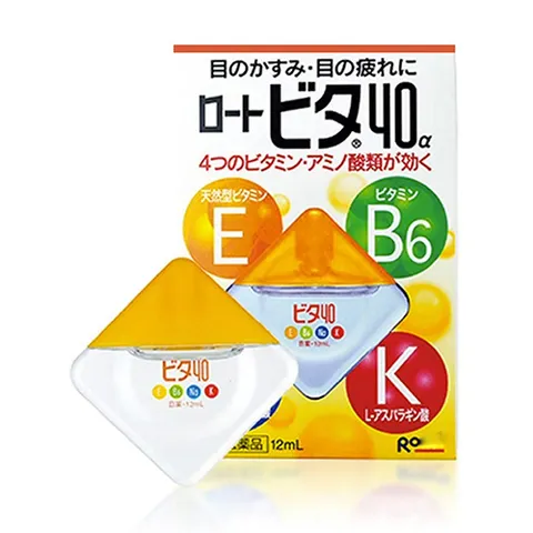 Nước Nhỏ Mắt Rohto Vita 12ml - Vitamin B40 Nhật Bản Hỗ Trợ Mắt Khỏe, Dưỡng Ẩm, Khó Chịu Do Mỏi Mắt, Hỗ Trợ Chăm Sóc Mắt Thường Xuyên