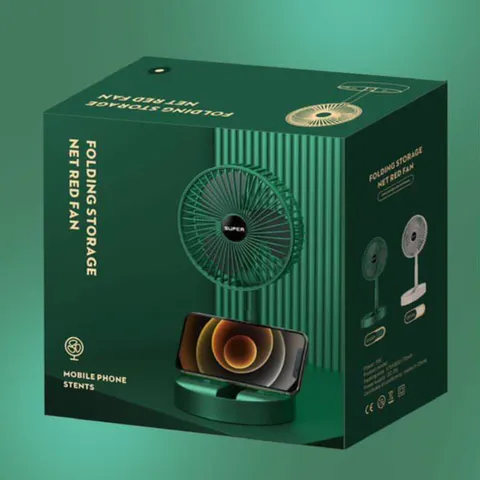 Quạt Tích Điện Gấp Gọn Mini Fan - Xoay 180 Độ, 3 Tốc Độ Gió, Sạc USB - Giải Pháp Tiện Lợi Dành Cho Sinh Viên và Văn Phòng