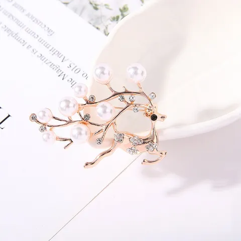Ghim Cài Áo Hình Hươu Đính Đá Sang Trọng Cho Nam Nữ - Phụ Kiện Thời Trang Độc Đáo Dành Cho Mọi Dịp