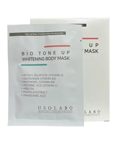 Kem ủ trắng da Usolab BIO Tone Up - Hộp 5 miếng x 20g, giúp da trắng hồng, mềm mịn, tự nhiên, hiệu quả chỉ sau 1 lần sử dụng.