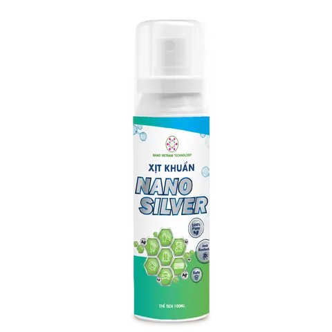 Chai Xịt Diệt Khuẩn Nano Bạc 30ppm - Khử Mùi, Diệt Vi Khuẩn, Virus an toàn cho gia đình và trẻ em - Công Nghệ Nano Việt Nam