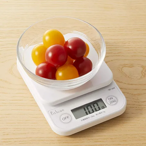 Cân Nhà Bếp Mini Nhật Tanita Fit Scan KF-200 - Cân Điện Tử 2kg Chính Xác, Thiết Kế Nhỏ Gọn, Dễ Sử Dụng cho Gia Đình