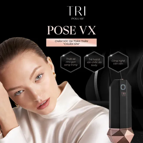 Máy Trẻ Hóa Toàn Thân Tripollar Pose Vx - Thiết Bị Làm Đẹp Nâng Cơ, Chống Cellulite, Giảm Da Sần Vỏ Cam Tại Nhà