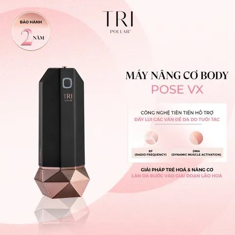 Máy Trẻ Hóa Toàn Thân Tripollar Pose Vx - Thiết Bị Làm Đẹp Nâng Cơ, Chống Cellulite, Giảm Da Sần Vỏ Cam Tại Nhà