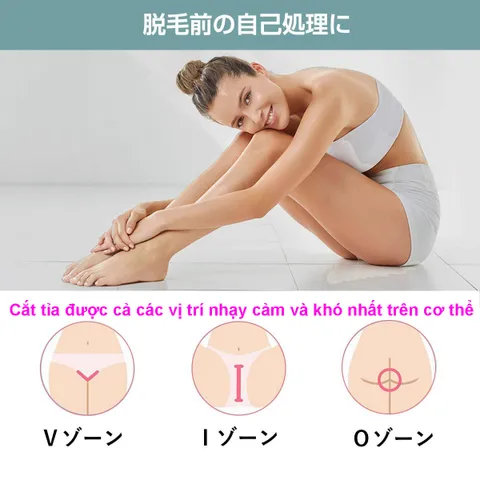 Máy Cạo Lông 4 Trong 1 Bayata Nhật Bản - Thiết Bị Làm Đẹp Đa Năng Sạc Điện, Tỉa Lông Cơ Thể, Mặt, Vùng Bikini