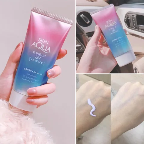 Kem Chống Nắng Skin Aqua Tone Up UV Essence SPF 50+ PA++++ Nhật Bản - Dưỡng Da, Điều Chỉnh Màu Sắc, Chống Nắng Hiệu Quả, 80g