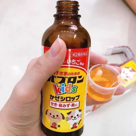 Siro Giảm Ho Paburon 120ml - Hỗ Trợ Giảm Sốt, Viêm Họng Cho Trẻ Từ 3 Tháng Tuổi, Sản Phẩm Nhập Khẩu Nhật Bản