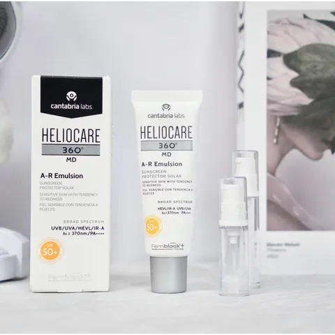 Kem Chống Nắng Heliocare 360 MD A-R Emulsion SPF50+ PA++++ - Bảo Vệ Da Tối Ưu, Chống Nắng Chuyên Sâu cho Da Nhạy Cảm 50ml