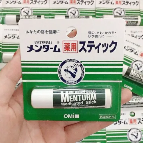 Son Dưỡng Môi Omi Menturm 4g - Chống Nứt Nẻ, Dưỡng Ẩm, Không Màu, Dùng Hàng Ngày, Sản Phẩm Nhật Bản, Dành Cho Da Nhạy Cảm