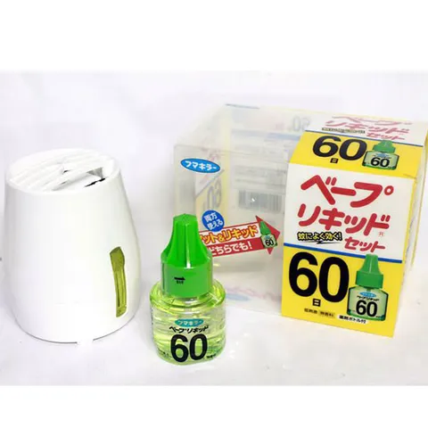 Máy Đuổi Muỗi Fumakilla Nhật Bản với Tinh Dầu Thay Thế - An Toàn, Không Độc Hại, Sử Dụng 60 Ngày Cho Gia Đình