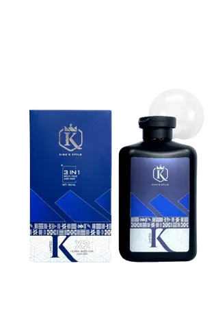 Sữa Tắm Gội 3in1 Hương Nước Hoa Nam Cao Cấp King Monster 350ml - Sạch Da, Giảm Gàu, Lưu Hương Suốt Ngày