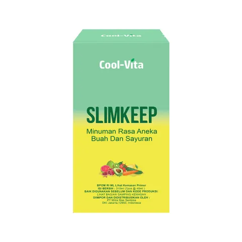 Nước Uống Enzyme Slimkeep Cool-Vita Hỗ Trợ Giảm Cân 315ml - Tăng Cường Miễn Dịch và Tiêu Hóa Từ 34 Loại Trái Cây