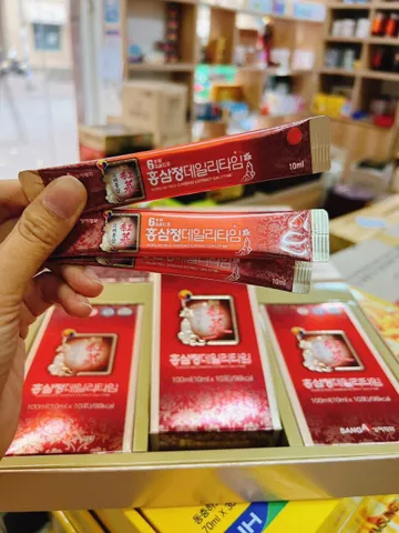 Nước Hồng Sâm Người Lớn Sanga Hàn Quốc - Hộp 30 Gói 10ml, Bồi Bổ Sức Khỏe, Tăng Cường Sinh Lực, 8 Loại Vitamin Giúp Khỏe Mạnh