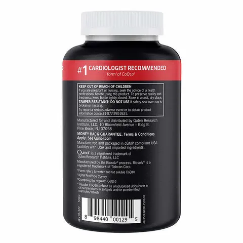 Viên uống bổ tim mạch Qunol Ultra CoQ10 100mg - 180 viên Mỹ, hỗ trợ chức năng tim, duy trì huyết áp ổn định, tăng cường năng lượng hàng ngày