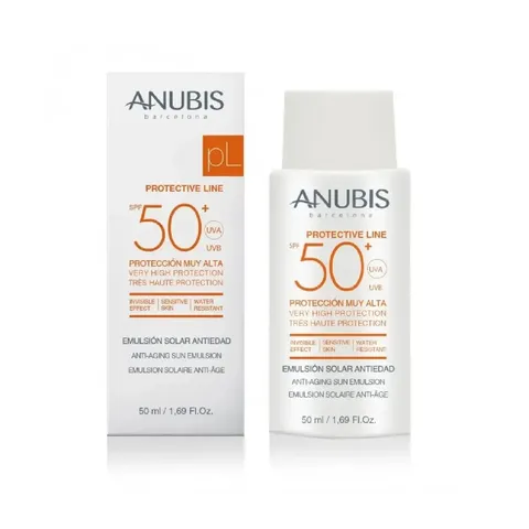 Kem Chống Nắng Nhũ Tương Anubis SPF 50+ Emulsion 50ml - Bảo Vệ Da Cao Cấp, Chống Tia UVA/UVB, Dành Cho Da Nhạy Cảm