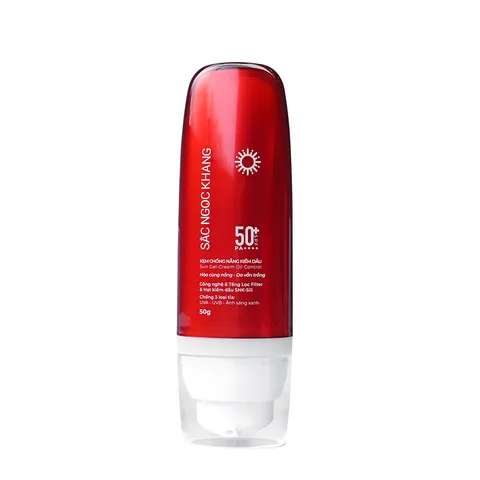 Kem Chống Nắng Kiềm Dầu Sắc Ngọc Khang SPF50+/PA++++ 50g - Bảo Vệ Da, Ngăn Nhờn, Dưỡng Ẩm, Dành Cho Da Nhạy Cảm