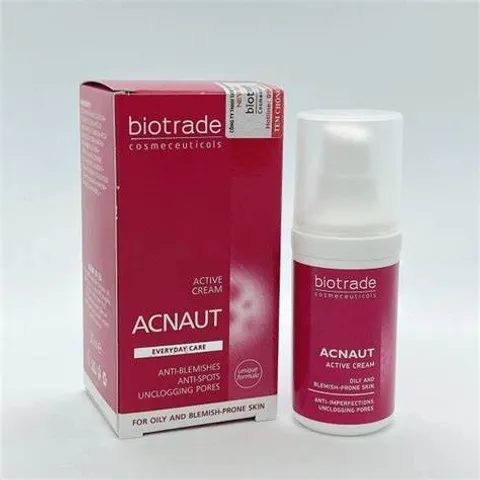 Kem Chấm Mụn Viêm Mủ Biotrade Acnaut Active Lotion 15ml - Giải Pháp Hiệu Quả Cho Da Mụn, Không Gây Nhạy Cảm, Hỗ Trợ Làm Giảm Mụn