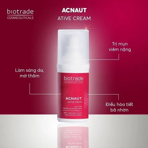 Kem Chấm Mụn Viêm Mủ Biotrade Acnaut Active Lotion 15ml - Giải Pháp Hiệu Quả Cho Da Mụn, Không Gây Nhạy Cảm, Hỗ Trợ Làm Giảm Mụn