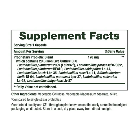 Viên uống hỗ trợ tiêu hóa Nature’s Bounty Probiotic 10 - Bổ sung lợi khuẩn cho hệ tiêu hóa, tăng cường sức khỏe đường ruột (70 viên)