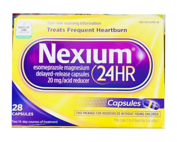 Viên uống hỗ trợ dạ dày Nexium24hr 28 viên - Giảm đau, ợ nóng và trào ngược hiệu quả, sản phẩm hỗ trợ tiêu hóa từ Mỹ