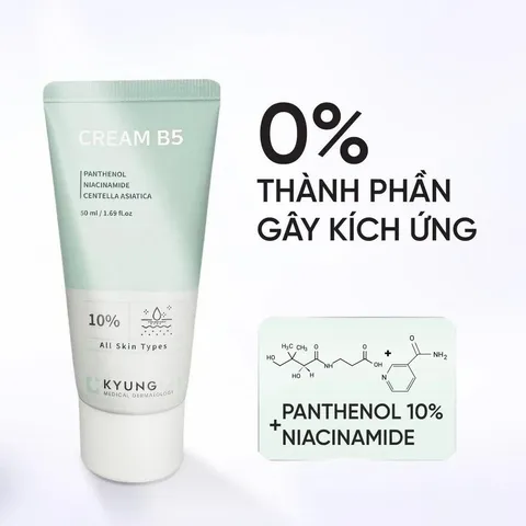 Kem Dưỡng Ẩm Phục Hồi B5 Kyung Lab 50ml - Giúp Làm Dịu Da, Cấp Nước, Chống Oxy Hoá, Phù Hợp Mọi Loại Da