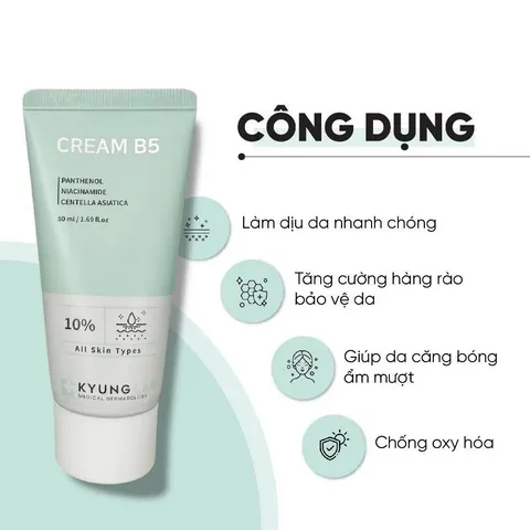 Kem Dưỡng Ẩm Phục Hồi B5 Kyung Lab 50ml - Giúp Làm Dịu Da, Cấp Nước, Chống Oxy Hoá, Phù Hợp Mọi Loại Da
