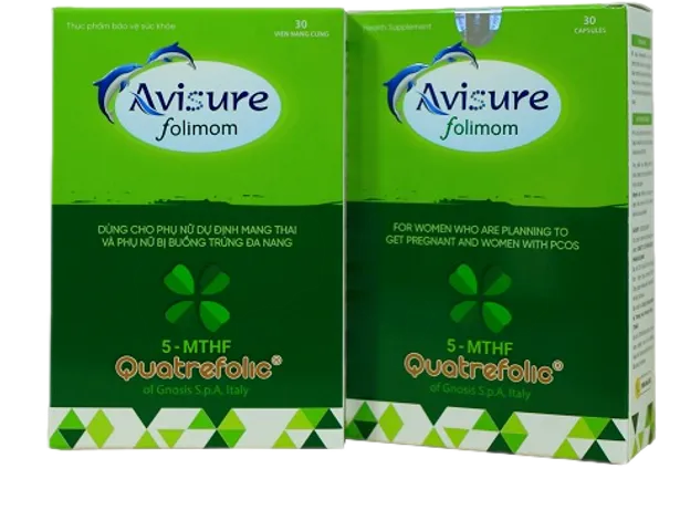 Viên Uống Avisure Folimom Tăng Khả Năng Thụ Thai Tự Nhiên Cho Nữ - Hỗ Trợ Cho Phụ Nữ Đa Nang và Dự Định Mang Thai