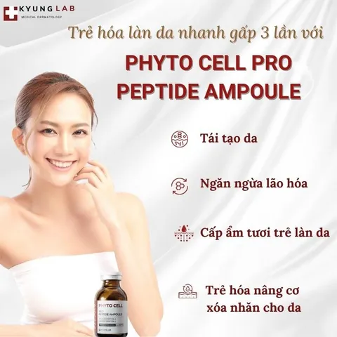 Tế Bào Gốc Thực Vật Kyung Lab Phyto Cell Pro Peptide Ampoule 20g - Serum Tái Sinh Da, Ngăn Ngừa Lão Hóa, Dưỡng Ẩm, Thích Hợp Mọi Loại Da