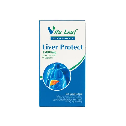 Viên uống giải độc gan Liver Protect - Hỗ trợ tái tạo gan, 60 viên, Chiết xuất cây kế sữa, Xuất xứ Úc